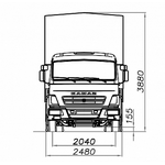 БОРТОВОЙ ФУРГОН С ТЕНТОМ КАМАЗ-4308-3063-69(G5) – фото 3