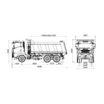 Самосвал SITRAK C7H 6×4 ZZ3256V384ME 18 куб.м КДМ – фото 2