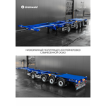 ПОЛУПРИЦЕП-КОНТЕЙНЕРОВОЗ GRUNWALD – Gr.C-L4 (4-х осный, Универсальный) – фото 1