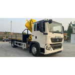 Гидравлический кран-манипулятор HYVA HB152 – E3 5200 кг на шасси HOWO T5G 4x2 АКПП с алюмин. бортовой платформой 6800 мм – фото 1