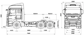Седельный тягач SITRAK C7H 6×4 ( ZZ4256V364HE ) новый, 2023 год Уникальное предложение! В наличии! – фото 2