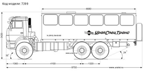 АВТОБУС ВАХТОВЫЙ 28 БАЗОВАЯ УСТ 54535 КАМАЗ 43118-50 – фото 2