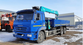 Бортовой автомобиль камаз 65117 с КМУ HKTC HLS-7016L на шасси 6800х2470х730 – фото 4
