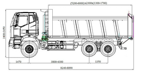 САМОСВАЛ 8X4 E5 CA3250P66K2T1E5 – фото 2