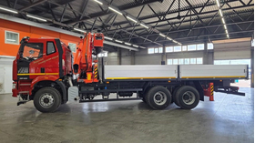 Бортовой FAW CA3250 420лс с КМУ RUSMAN 1006,10тонн,борт 6.8м – фото 1