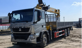 Автомобиль бортовой T5G, КМУ 15 тонн XCMG SQS350RU-5 – фото 1