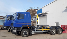 Крюковой погрузчик Мультилифт АС-21М5 HyvaLift Titan 20-57-S на шасси МАЗ-631228-8575-012 (ЕВРО 5) – фото 1