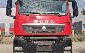 Самосвал HOWO 6х6 Т5G 440 17,9 куб, синяя кабина, серый кузов – фото 6