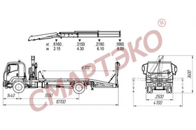 ЭВАКУАТОР С ЛОМАНОЙ ПЛАТФОРМОЙ НА ШАССИ ISUZU FVR 34UL-QDUS С ЛЕБЕДКОЙ – фото 2