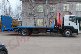 ЭВАКУАТОР С ЛОМАНОЙ ПЛАТФОРМОЙ НА ШАССИ ISUZU FVR 34UL-QDUS С ЛЕБЕДКОЙ – фото 3