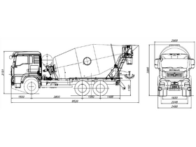 Автобетоносмеситель SITRAK 6x4 ZZ5256GJBV384ME, F, MC11.44-50 CIMC LINY 10м³ АМКДТ0042101 – фото 2