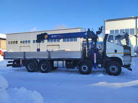 Кран-манипулятор на шасси FAW J6 8x4 с КМУ DongYang SS2725LB – фото 1