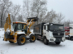 Экскаватор – погрузчик MAXBULL MBL388 равновеликие колеса малого размера – фото 1
