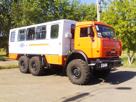 Вахтовый автобус НЕФАЗ-4208-011 КАМАЗ 5350-42 (Евро-5), 22 места – фото 1
