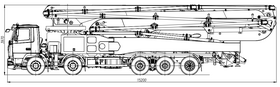 Автобетононасос XANJER 63-6RZ на шасси VOLAT 10x4 – фото 2